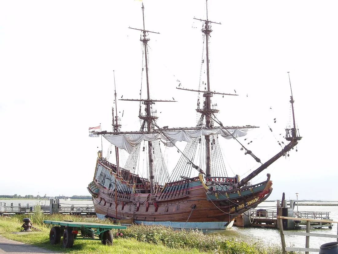 The full-size replica of Batavia at Lelystad, Netherlands